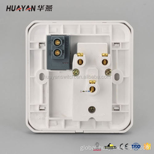 Types Of Light Switches New Arrival wall 6 gang switch with white Supplier